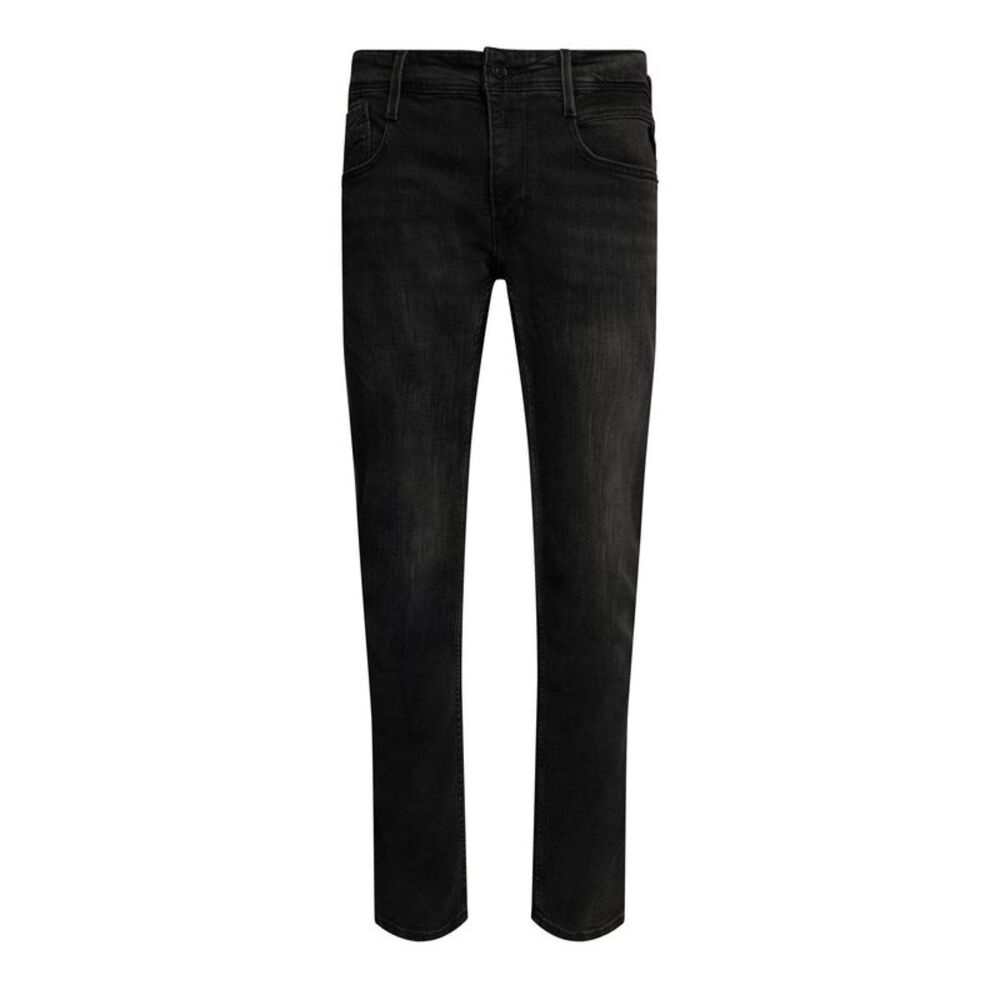 Replay Mens Anbass Washed Slim Jeans / Black